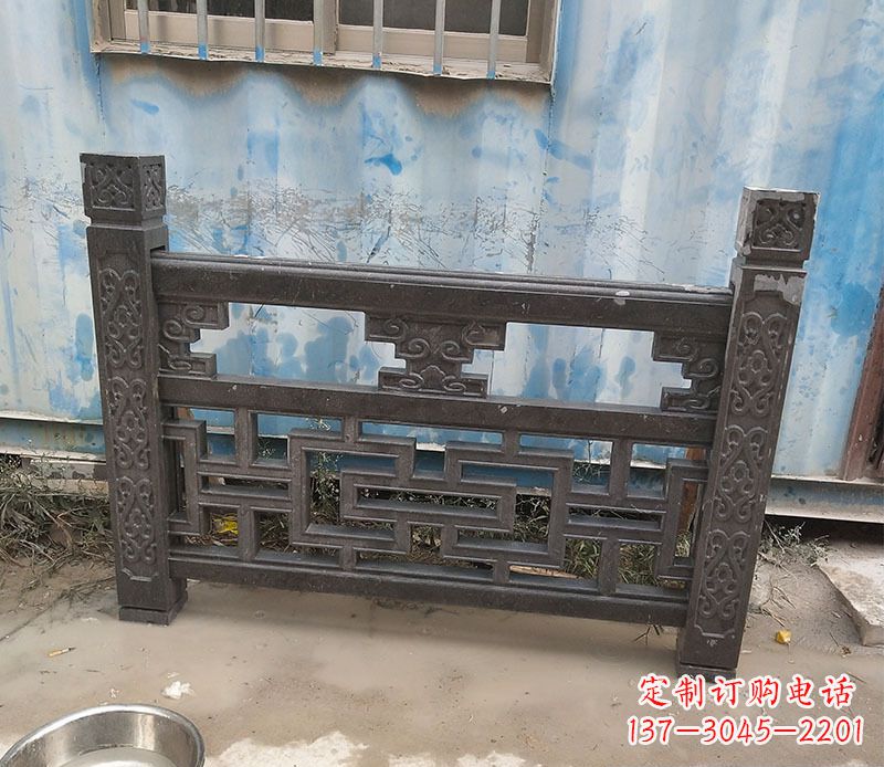 山西集乐馆大理石栏板雕塑