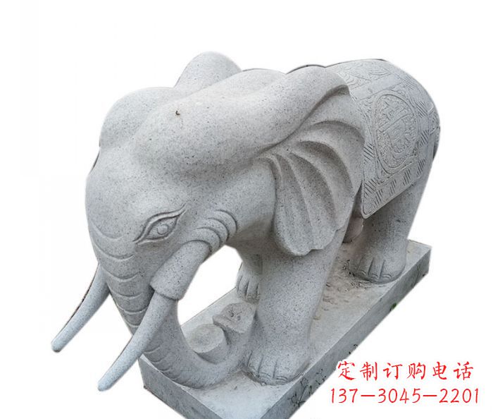 山西精美绝伦的大象大理石雕塑