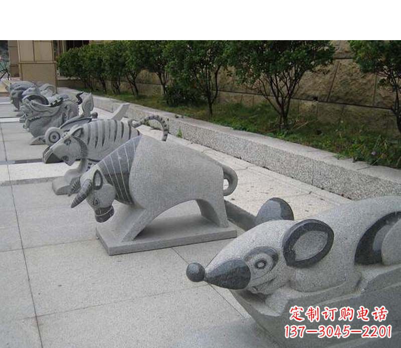 山西十二生肖动物雕塑