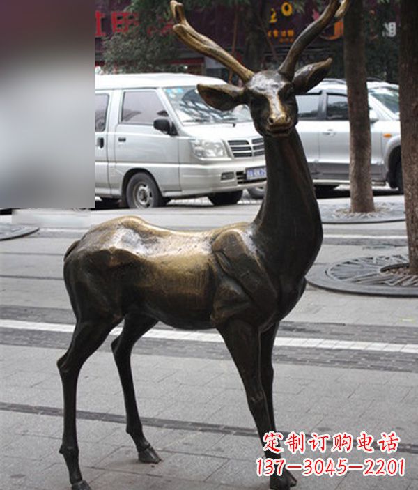 山西高品质鹿铜雕塑，给室内外环境带来新气象