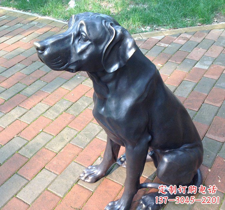 山西公园动物铜雕狗
