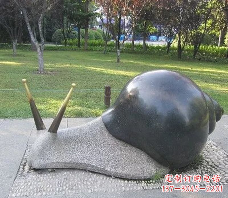 山西公园动物蜗牛景观石雕