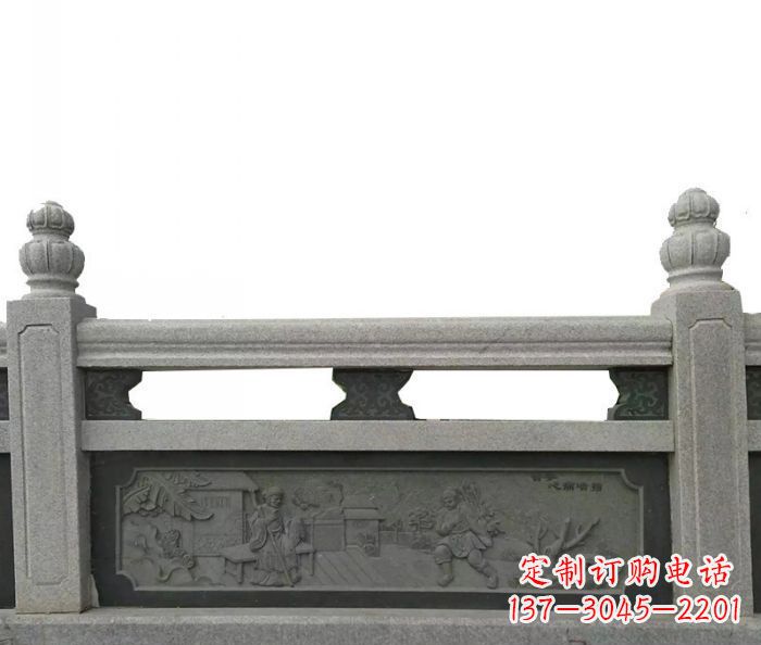 山西公园仿古石雕栏板