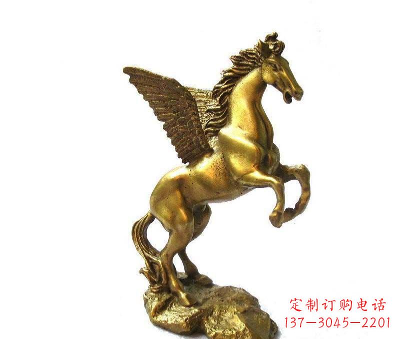 山西公园飞马动物铜雕