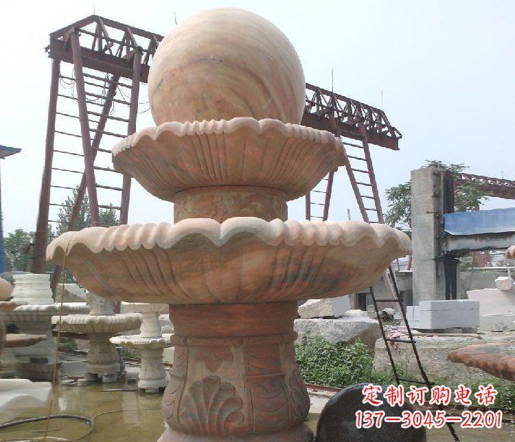 山西绚丽多彩的风水球雕塑