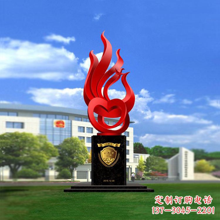 山西公园凤凰雕塑不锈钢景观雕塑