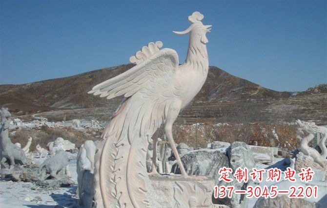 山西公园凤凰石雕