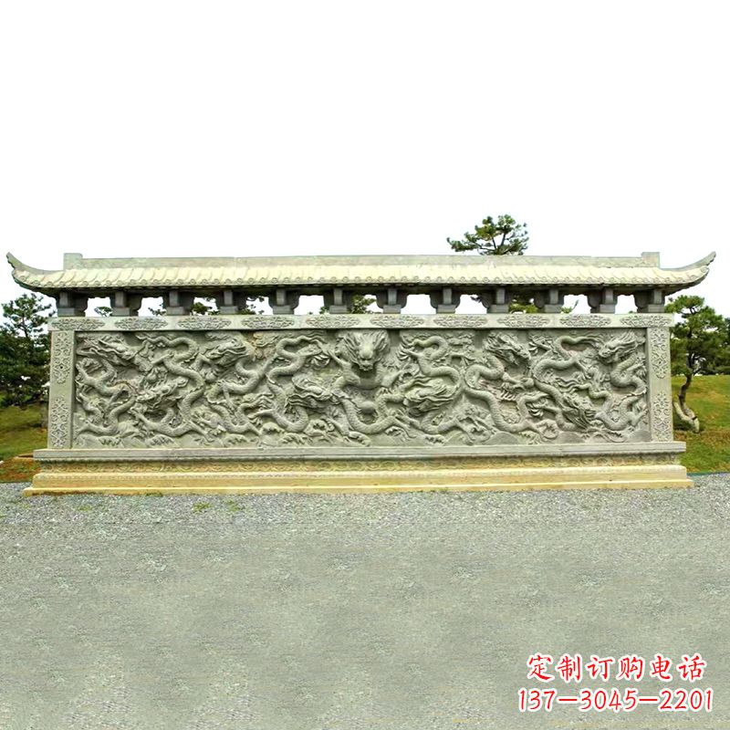 山西山水玉龙壁雕艺术