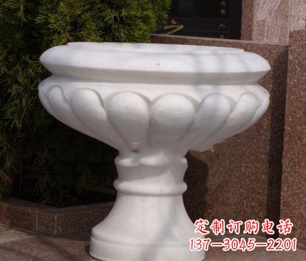 山西中领雕塑——汉白玉花盆石雕