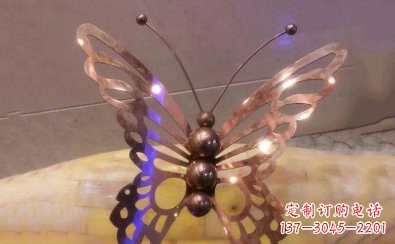 山西高品质不锈钢蝴蝶雕塑