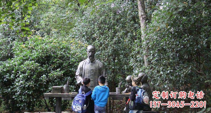 山西小孩领雕塑——让孩子永记知识