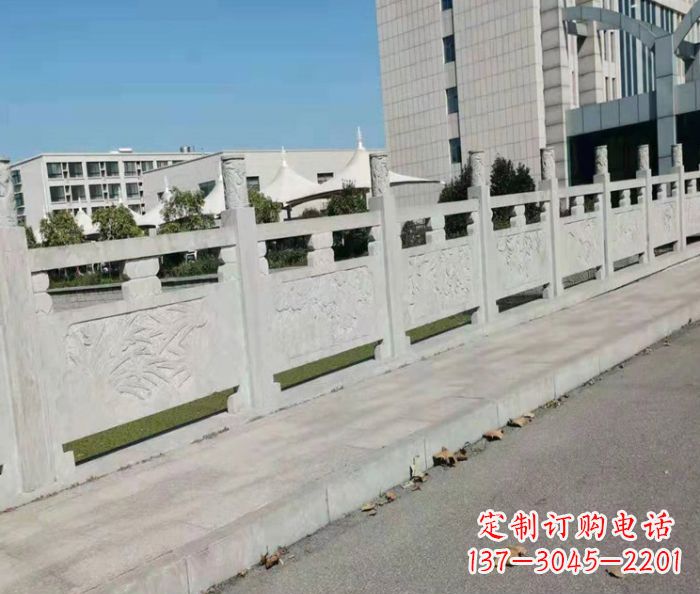山西精美大理石浮雕栏板