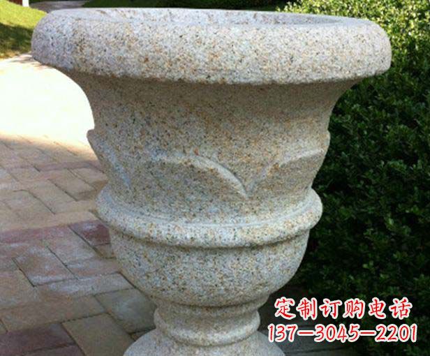 山西大理石花盆石雕,为您的景观添色彩