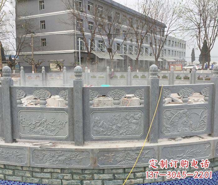 山西公园景观大理石栏板雕塑