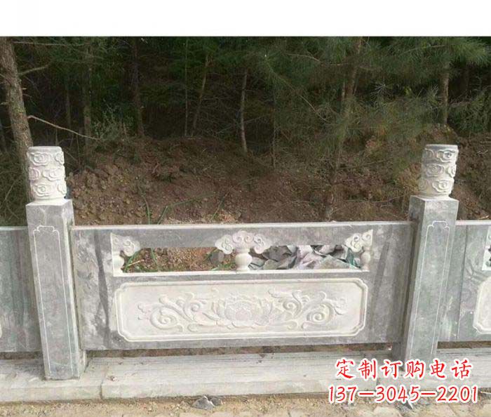 山西大理石栏板石雕艺术品