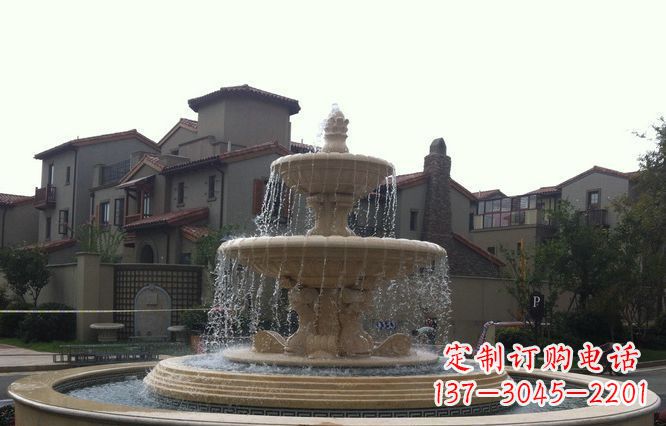 山西精美的喷泉石雕雕塑