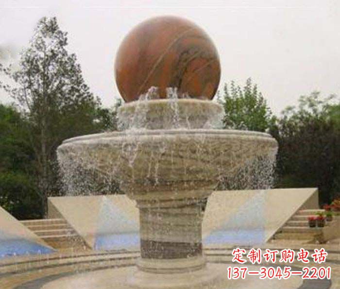 山西精致禅意风水球雕塑