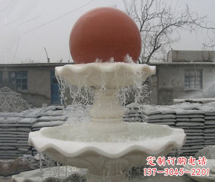 山西精美风水球石雕