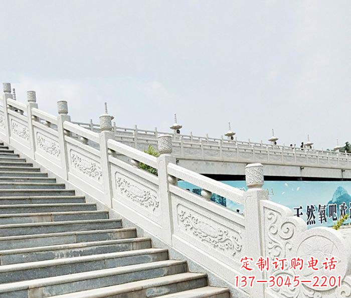 山西精美绝伦的汉白玉石栏板雕塑