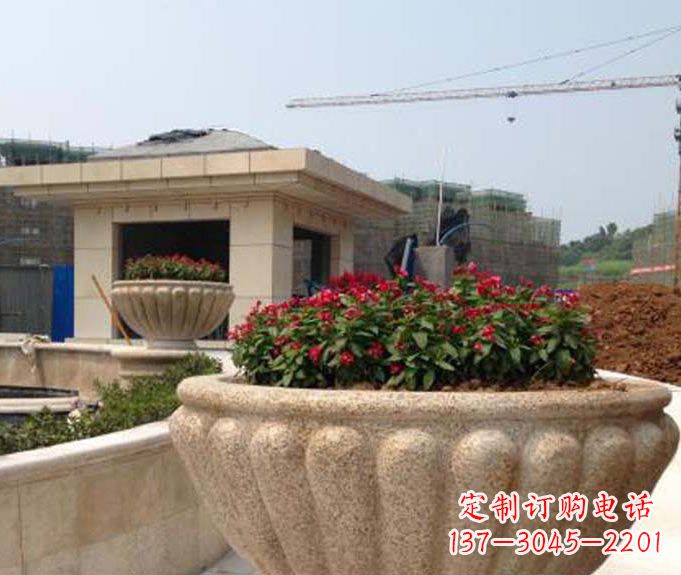 山西公园景观花盆石雕