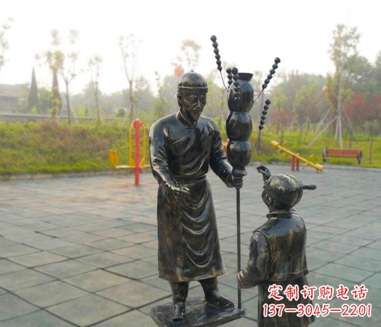 山西精美仿铜葫芦雕塑