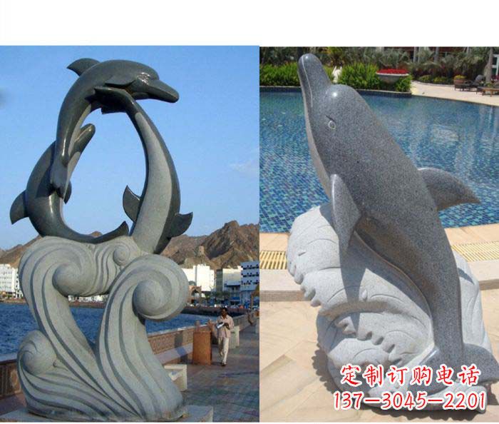 山西艺术精细 海豚雕塑