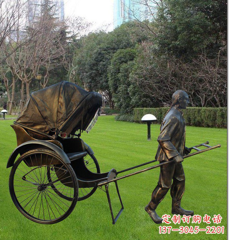 山西艺术纪念·传统文化·黄包车雕塑