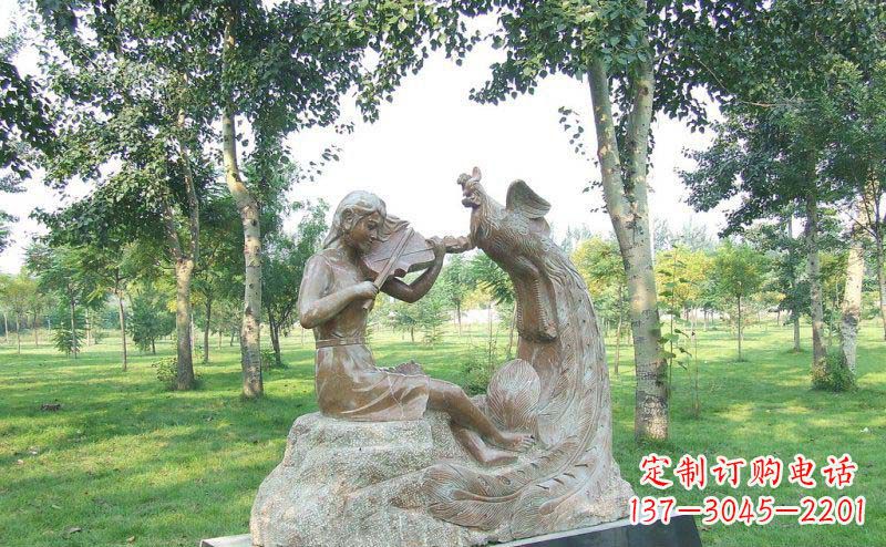 山西艺术精美的凤凰雕塑