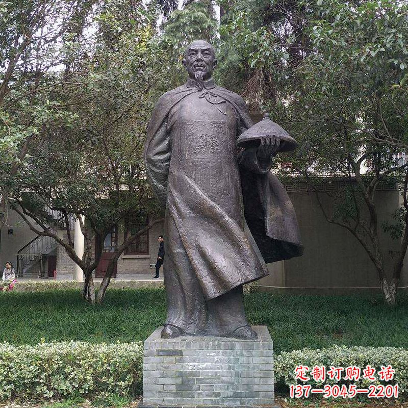 山西传承晚清民族英雄林则徐精铸雕塑