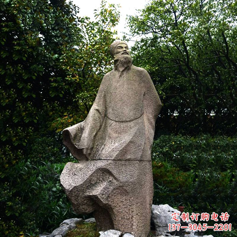 山西精美苏东坡砂岩雕塑
