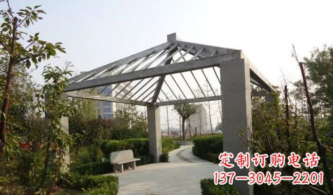 山西精美不锈钢凉亭雕塑