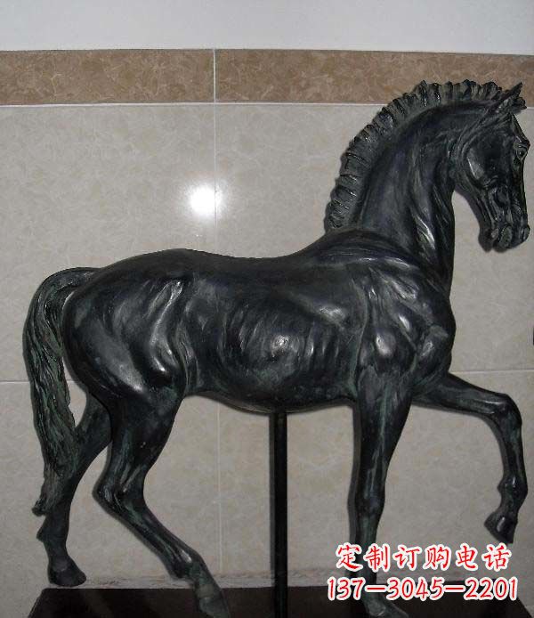 山西公园马动物景观铜雕