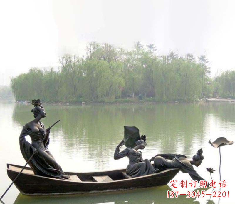 山西百年静静秀—美女铜雕