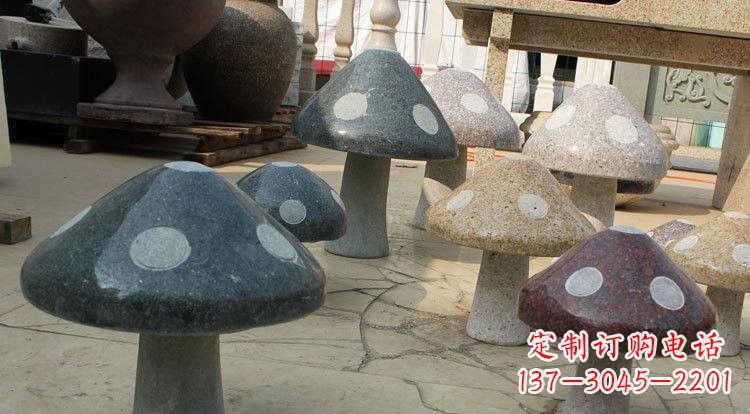 山西别具特色的蘑菇石雕
