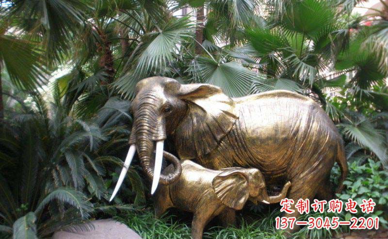 山西中领雕塑-大象铜雕定制