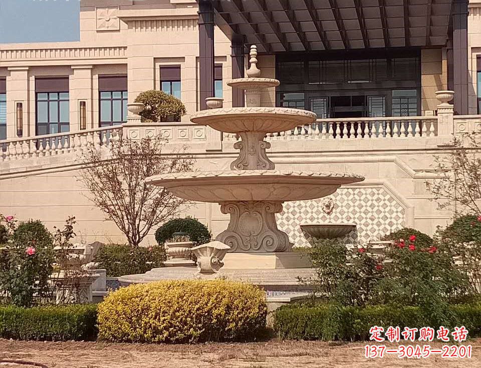 山西公园喷泉鱼石雕