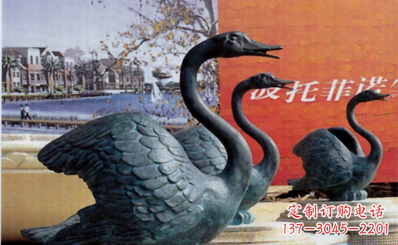 山西优质青铜天鹅雕塑