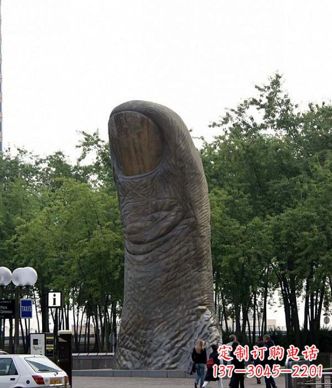 山西中领雕塑大拇指铜雕竖立景观