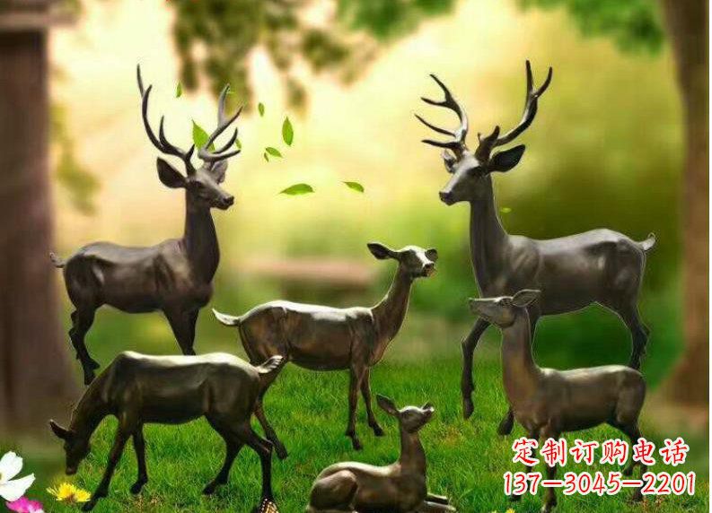 山西公园动物铜雕塑