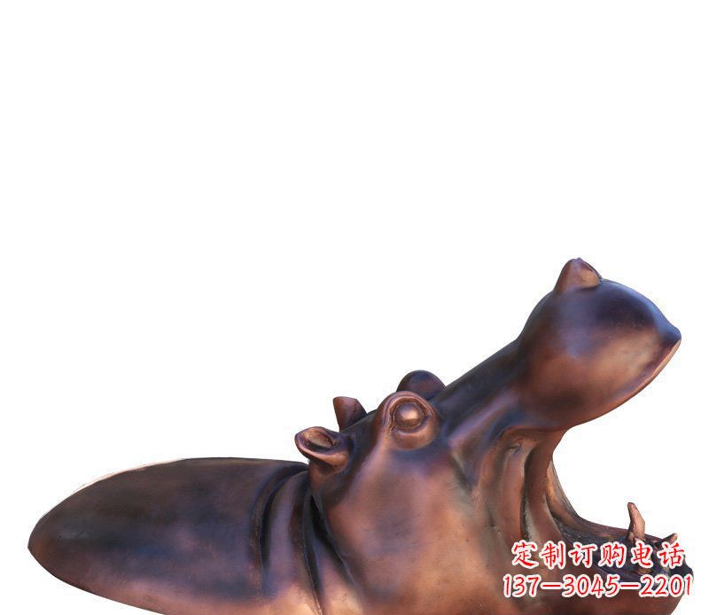 山西产品名称铜质河马雕塑
