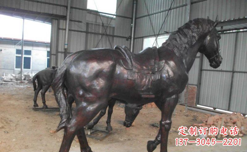 山西公园铜马动物铜雕
