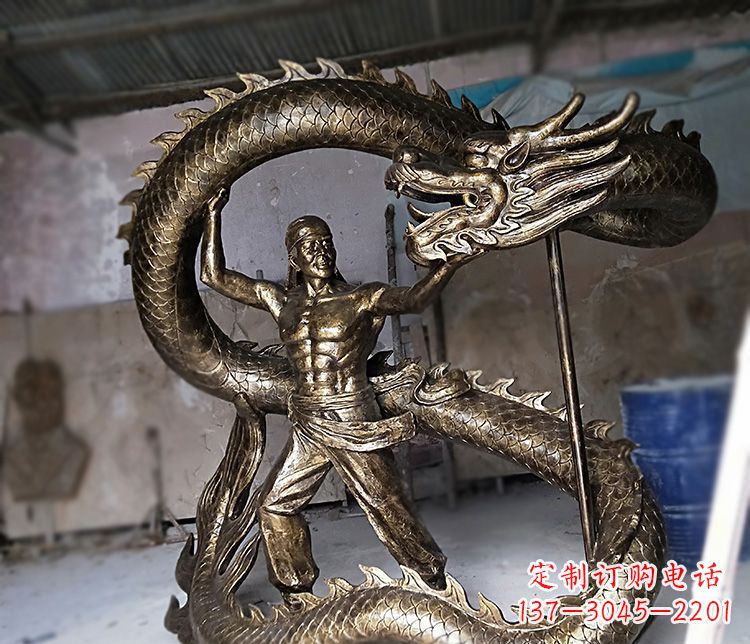 山西高质量的文化艺术装饰铜雕龙雕塑