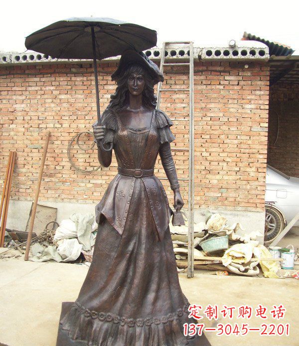 山西中领雕塑西洋美女人物铜雕