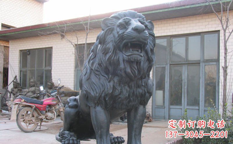 山西公园西洋狮子铜雕