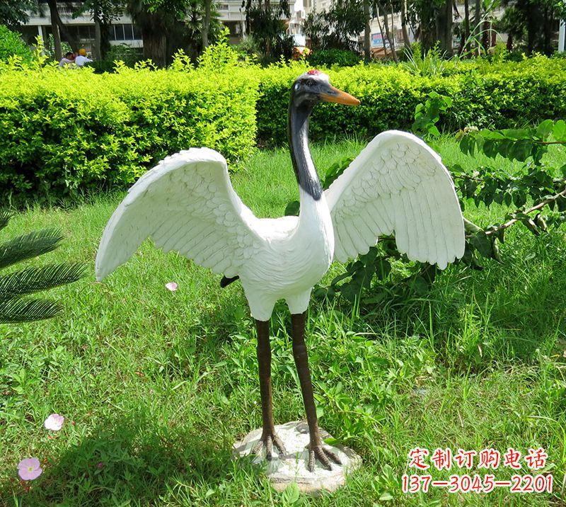 山西中领雕塑精美的仙鹤雕塑
