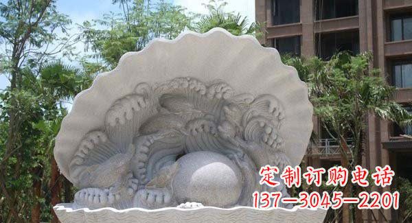 山西公园小区动物喷泉石雕