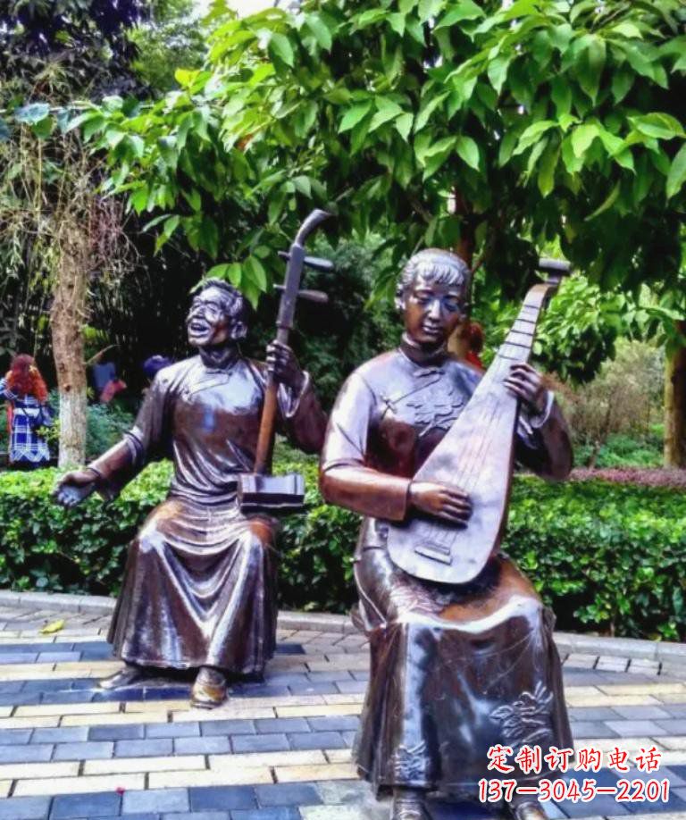 山西以音乐为灵感原点的二胡铜雕