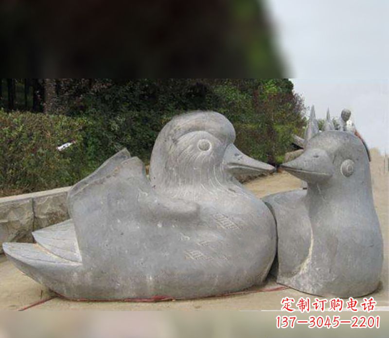 山西中领雕塑传统鸳鸯石雕