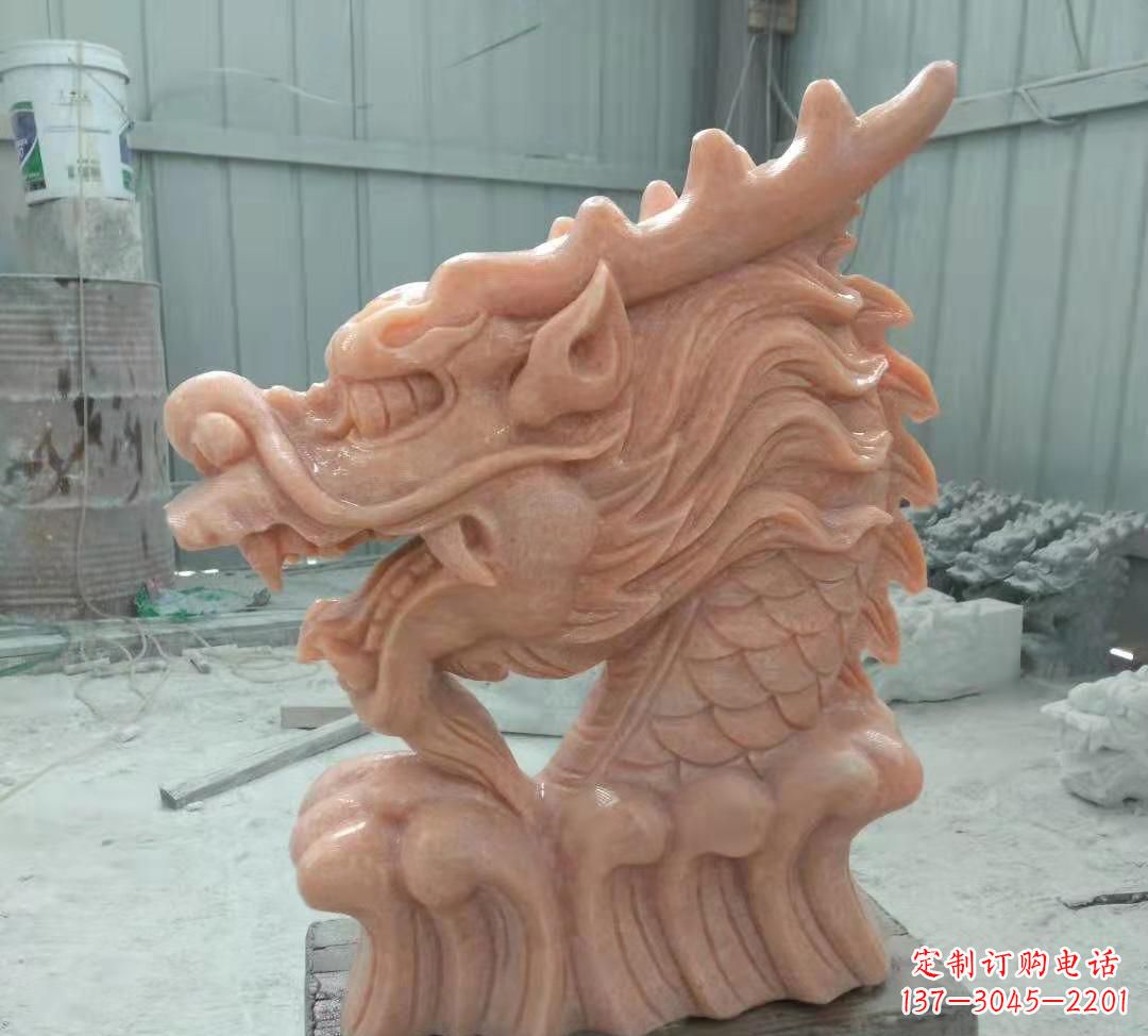 山西具有传统工艺特色的公园喷泉龙头石雕