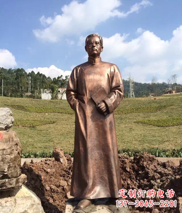 山西陶行知雕塑珍贵的纪念收藏品
